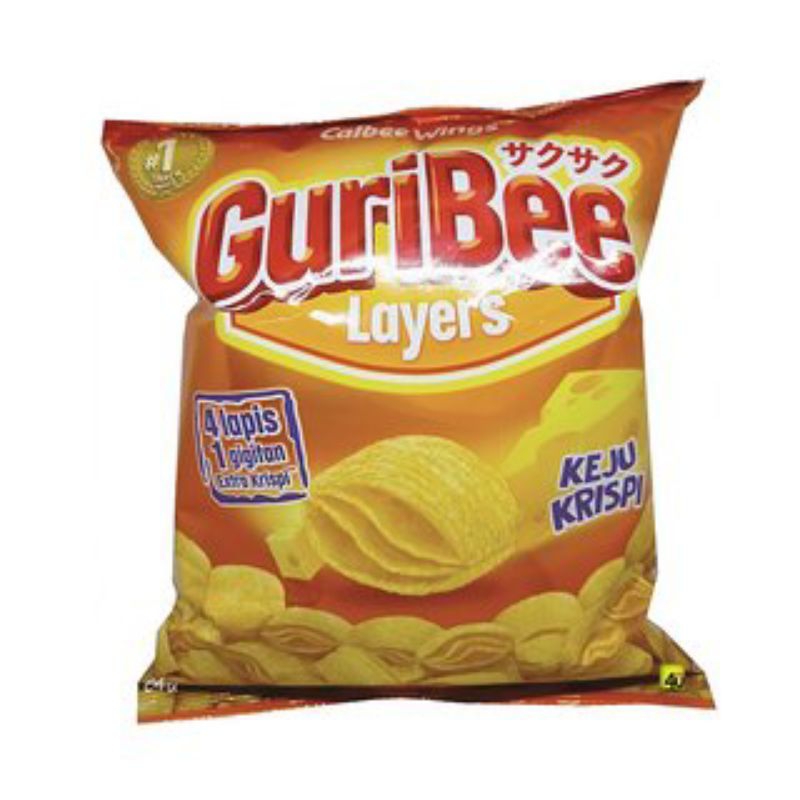 

GuriBee Layers 68gr KEJU KRISPI - snack calbee wings