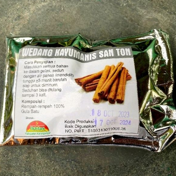

WEDANG HERBAL KAYUMANIS SAN TON Membantu menormalkan tekanan darah meringankan reumatik osteoporosis dan meringankan radang sendi