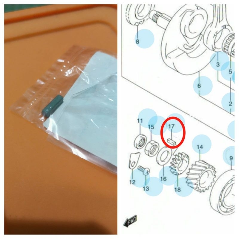 SPI KEY KUNCI GIGI PRIMER SUZUKI SATRIA FU150 SGP