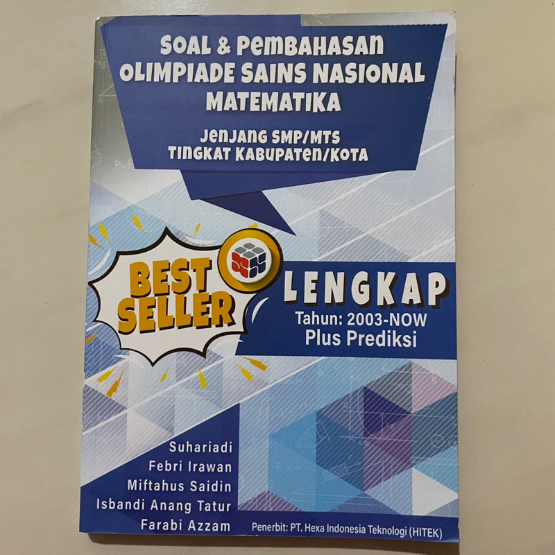 

Buku Soal & Pembahasan OSN Matematika SMP Terbaru (Preloved)