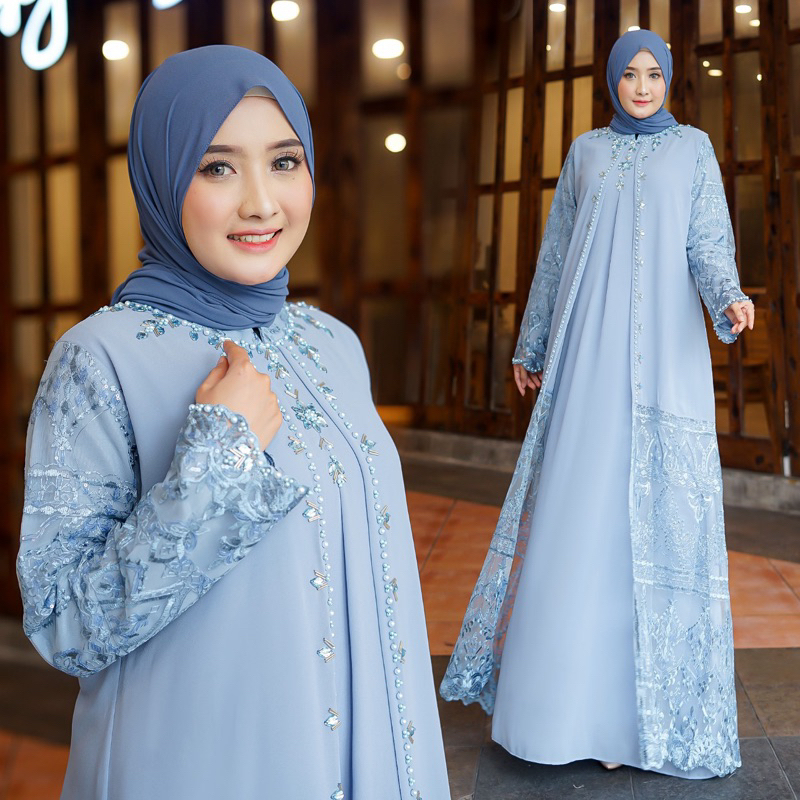 NURHALIZA DRESS / GAMIS TERBARU / GAMIS PESTA JUMBO LD 120