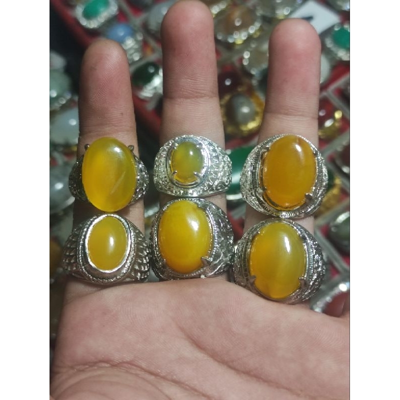 batu cincin safir yellow sunkis natural top hq