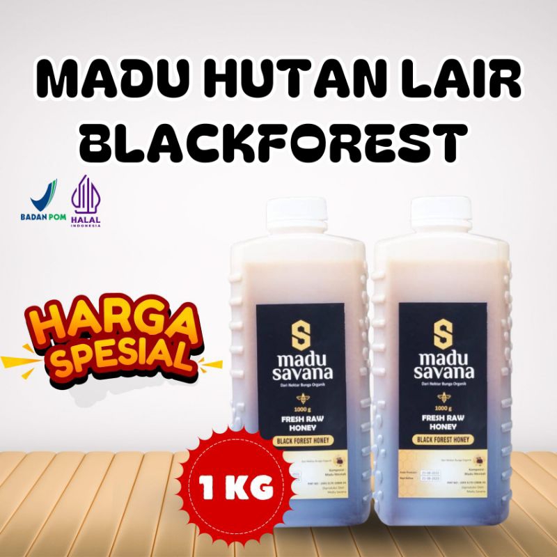 

Madu Savana Blackforest 1kg Alami Super