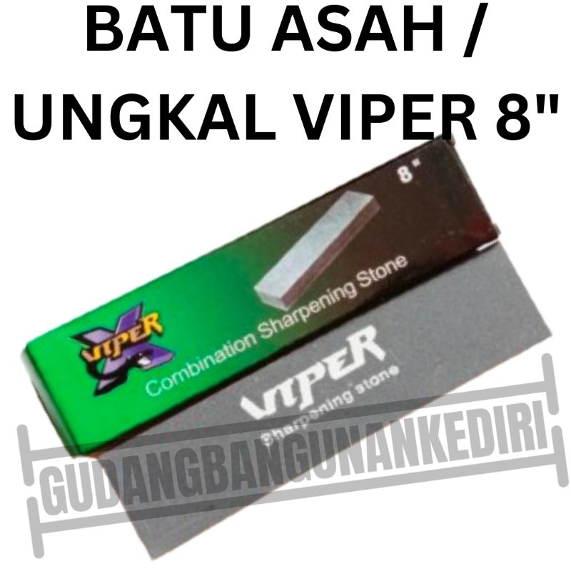 batu asah gosok ungkal sharpening stone VIPER 8 INCH
