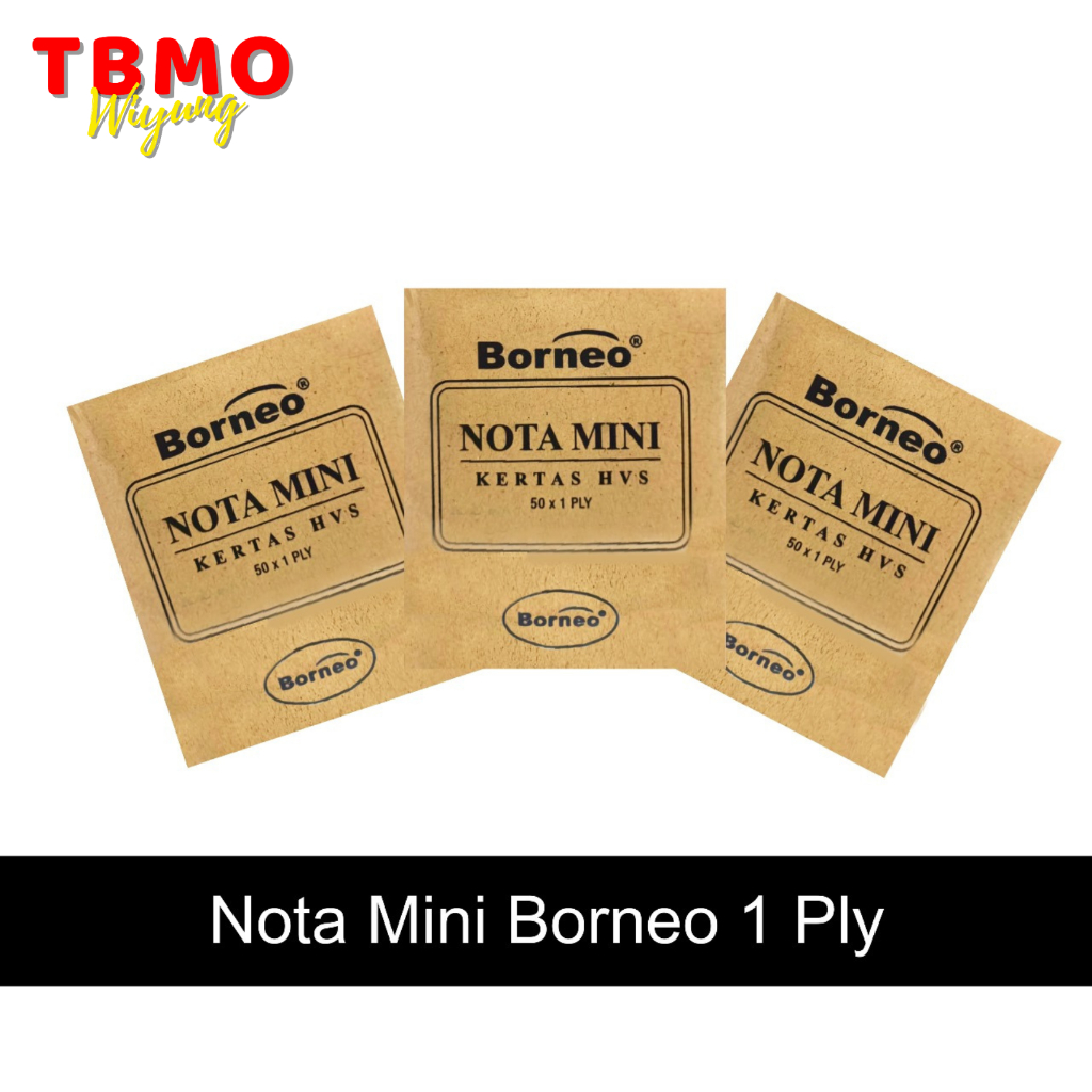 

TBMO Nota Mini Borneo 1 Ply Kraft Per Pcs
