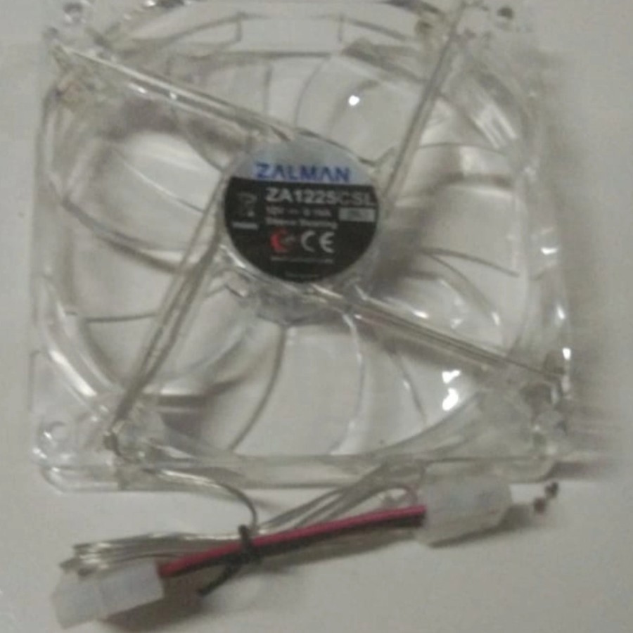 fan case kipas casing 12cm bening led blue bisa grosir casing biru duo molen transparant transparent
