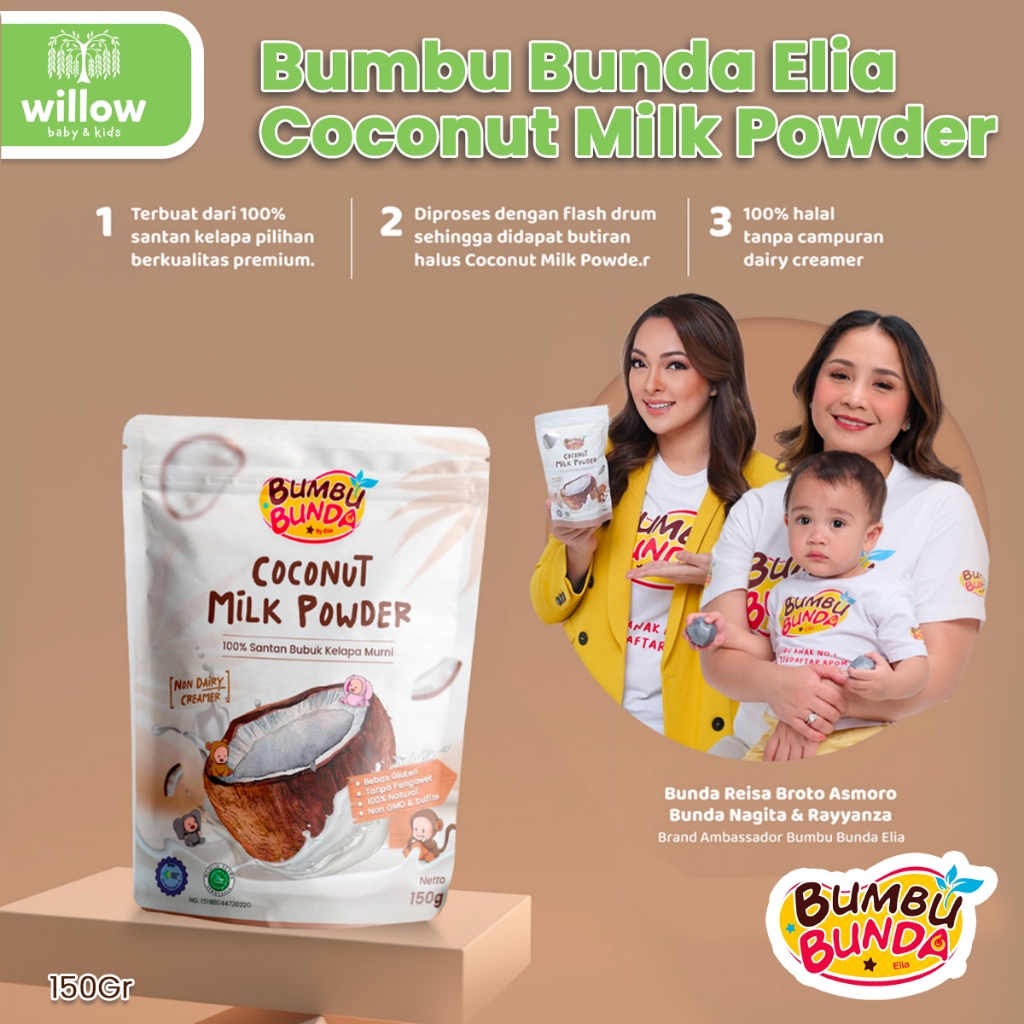 

Bumbu Masakan - Bumbu Bunda Elia Coconut Milk Powder 150Gr