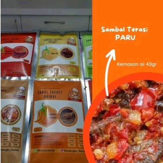 

SAMBAL SACHET TERASI PARU (BERAT ISI 40-45GR)