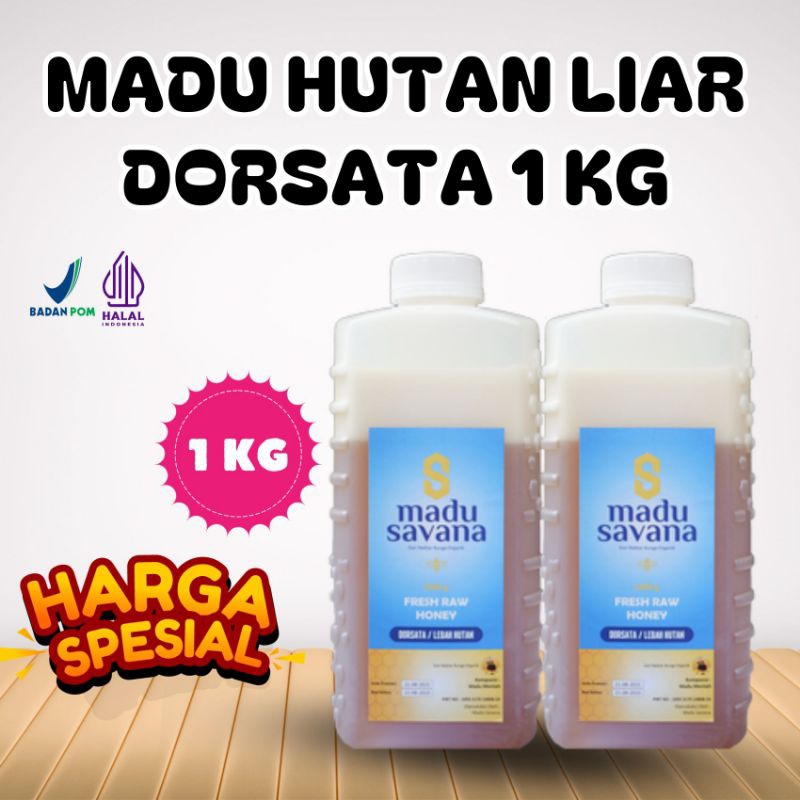 

Madu Dorsata Savana Hutan Liar 1kg Alami