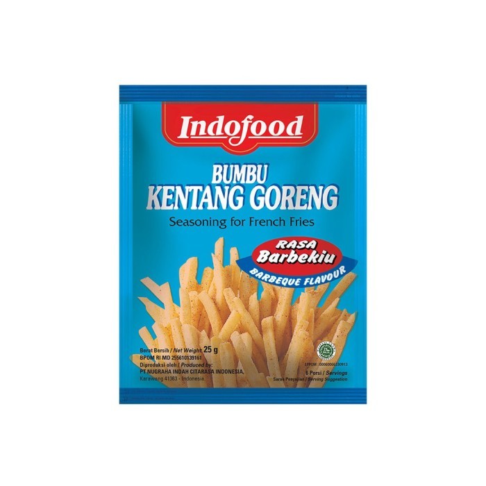 

Indofood bumbu kentang gorang rasa barbekiu 25 gram