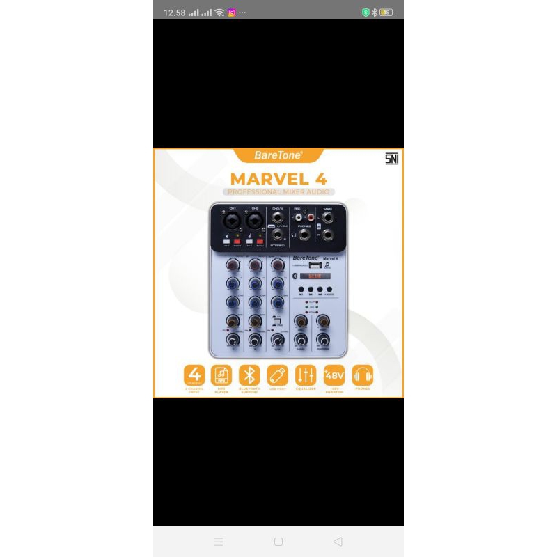 Mixer audio baretone max MARVEL 4