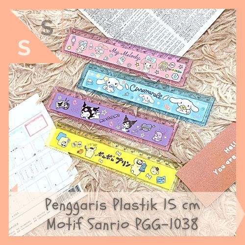 

[simplyshop] Penggaris Plastik / Mistar / Plastic Ruler 15 cm Transparan Bening Pastel Cute Animal Kartun Jepang Sanrio Sanx Hello Kitty My Melody Kuromi Pompompurin Cinnamoroll V2 PGG-1038 Alat Ukur Anak Sekolah Alat Tulis Kantor Grosir