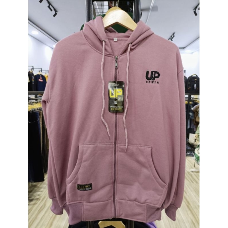 Sweater Sweter Hoodie Hodie Bordir Pria Wanita Zipper Resleting Muat BB 85kg Bisa bayar dirumah