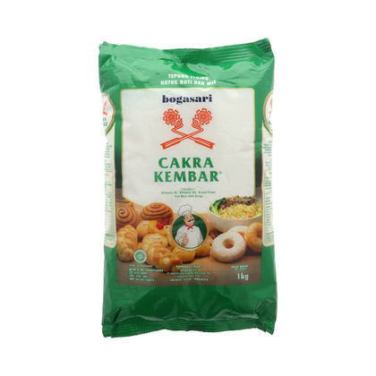 

Tepung terigu bogasari cakra kembar 1 kg