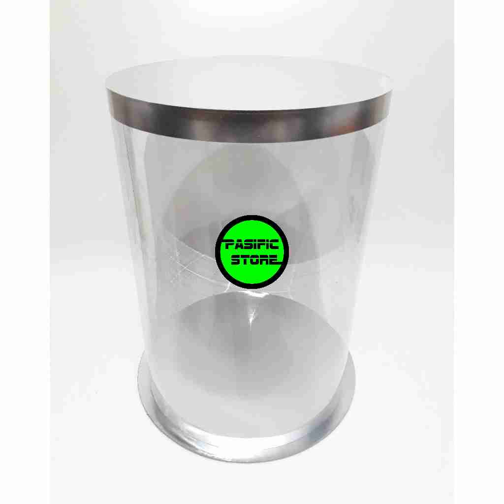 CAKE BOX BULAT PUTIH DIAMETER 28 TINGGI 45 CM
