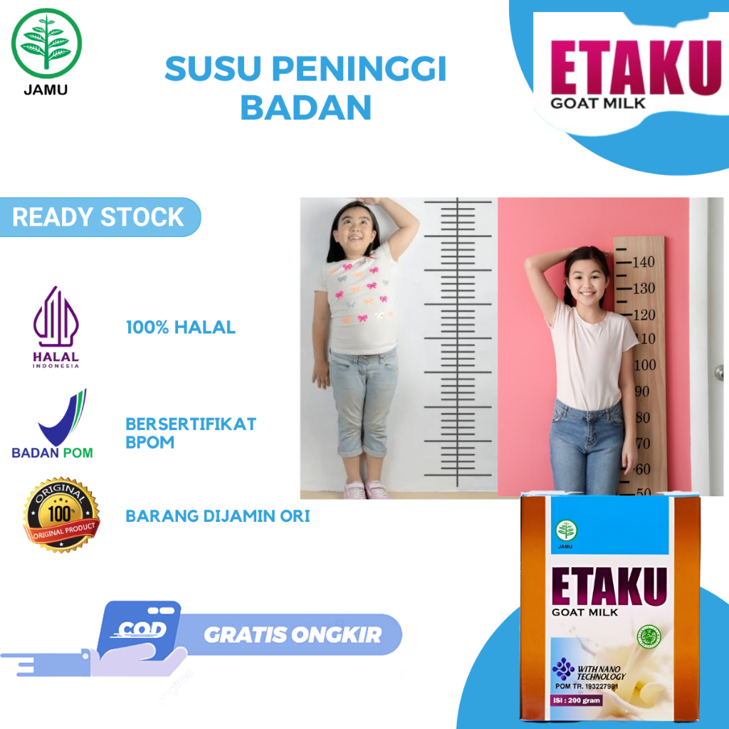 Susu Peninggi Badan Untuk Anak dan Remaja Tinggi Kalsium Suplemen Penambah Tinggi Badan Susu Peningg
