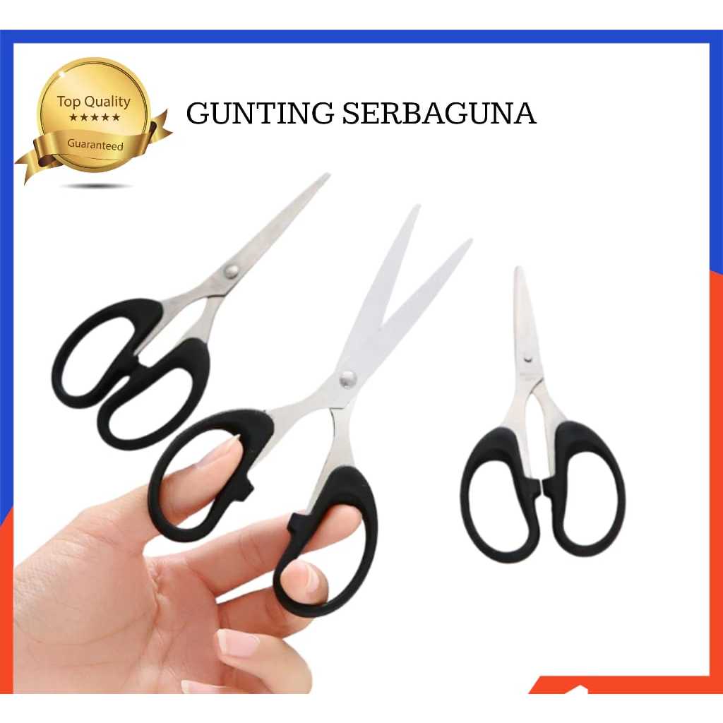 

GUNTING STAINLESS STEEL / GUNTING SERBAGUNA 12CM/ GUNTING KERTAS / GUNTING PLASTIK