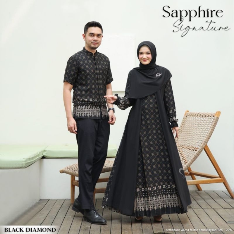 RIHAIA | Sapphire Signature - Baju Gamis Koko Couple by Salvina
