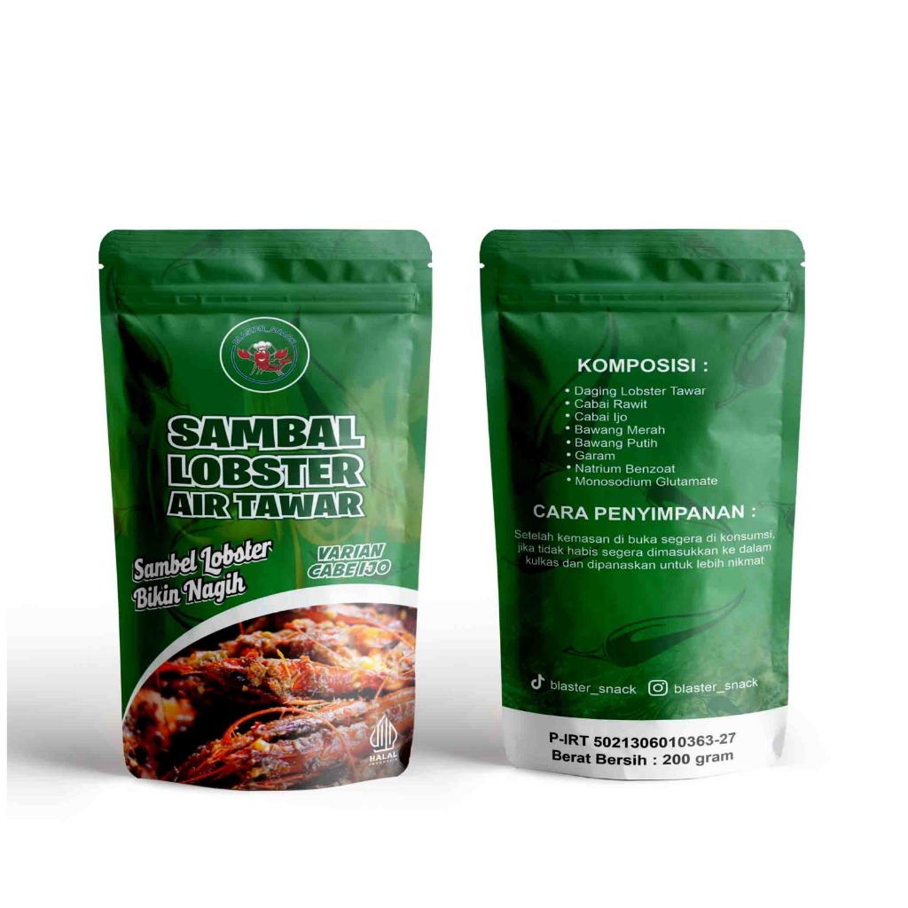 

Sambal Ijo Lobster Air Tawar 200 gram