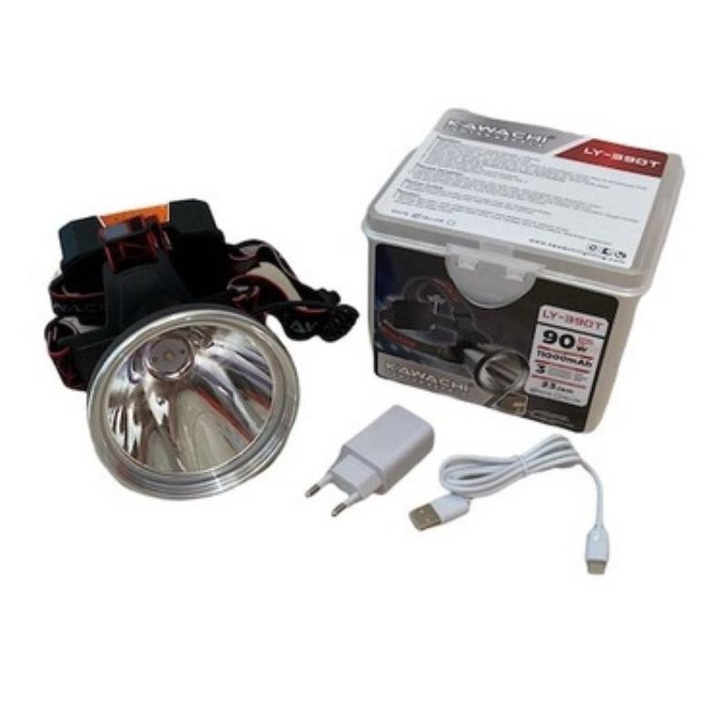 LY-390T / Senter Kepala Jumbo 90W Kawachi LY 390 T - Senter Kepala 90w 90 Watt Super LED Super Teran