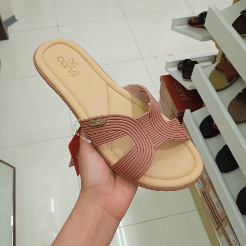 CARVIL Sandal wanita model flat/teplek original matahari