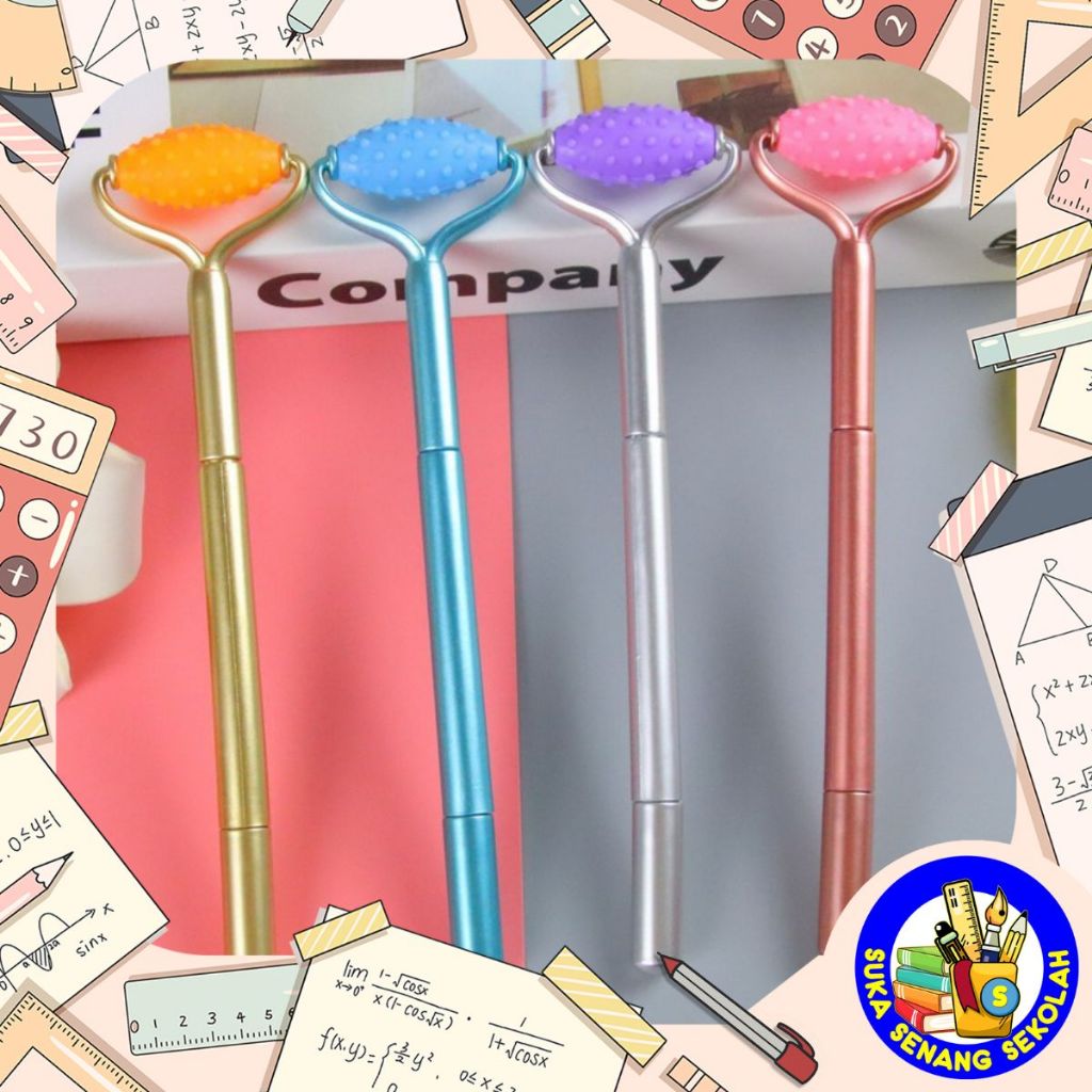 

SELUSIN Pena / Pulpen Motif Gel Face Roller / Pijat Muka Lucu S0246