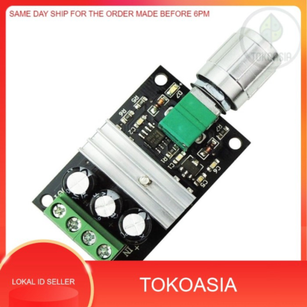 Promo 3A 80W DC Motor Speed Control PWM Adjustable Variable Speed 1203 bk Limited