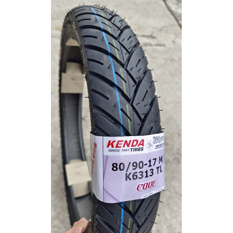 KENDA K6313 80/90-17 TUBELESS, BAN DUAL PURPOSE MOTOR BEBEK BAN BELAKANG