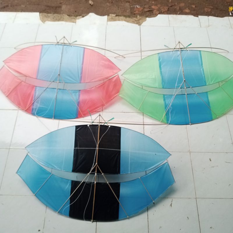 Layangan gapangan pegon 1 meter lengkap