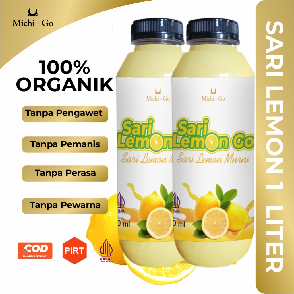 

Original MichiGo 1 Liter Sari Lemon Murni Pure Air Lemon Untuk Diet Detoks Detox Sudah BPOM buruan