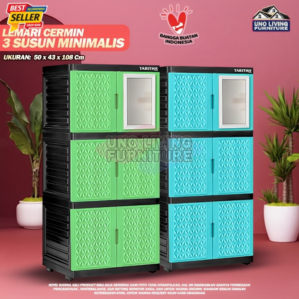 LEMARI PAKAIAN PLASTIK ARTHA TABITHA 3 SUSUN TABITHA VENOM TABITHA VEGAS