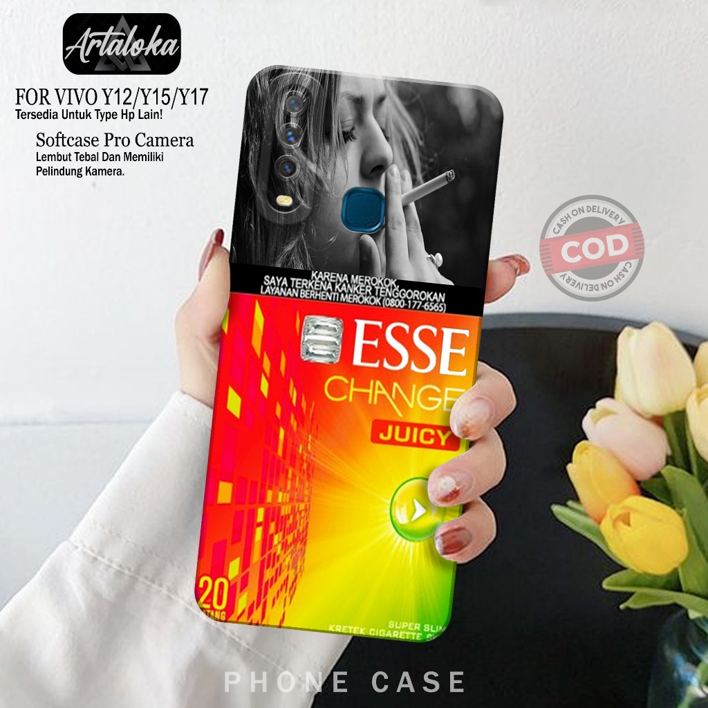 Softcase Hp Vivo Y12/Y15/Y17 Fashion Case Rk Case Vivo Y12/Y15/Y17 Silikon TPU Pro Camera Casing Viv
