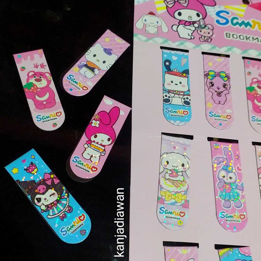 

Pembatas Buku Sanrio Bookmark Magnet Kuromi Cinnamoroll Lotso