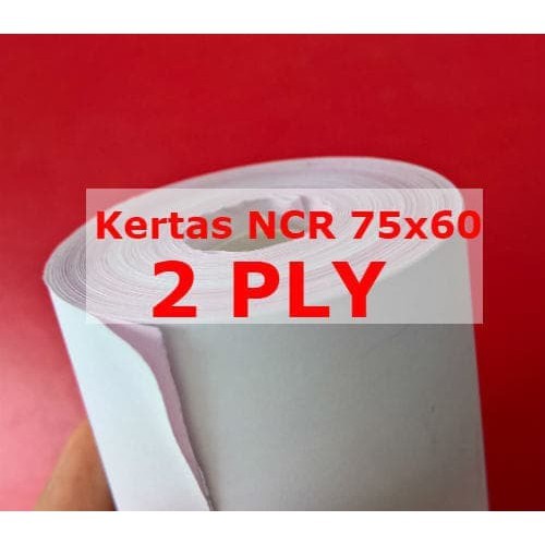 

Kertas struk kasir / Kertas Roll Register / Kertas roll 75 x 60 2 ply