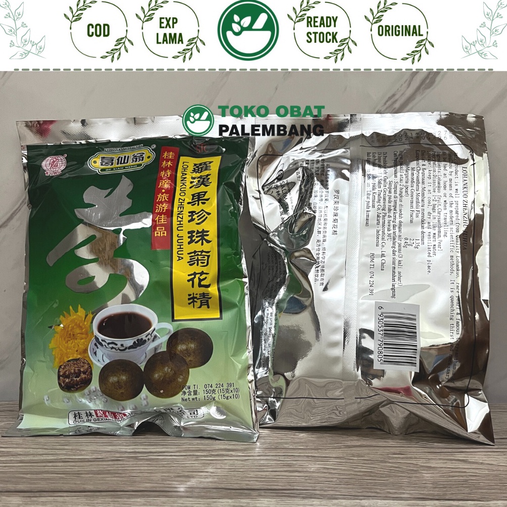 

[VHN66] LOHANKUO ZHENZHU JUHUA 10 SACHET LO HAN GUO LO HAN KUO ZHEN ZHU JU HUA LOHANGUO CENCU CIHUA CHRYSANTHEMUM ➴COD