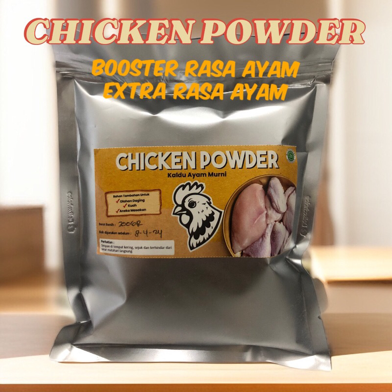 

(200gr) Chicken Powder /Chicken Broth / Perasa Ayam / Kaldu Ayam Murni / Extrak Ayam (Lebih kuat dari Royco / masako)