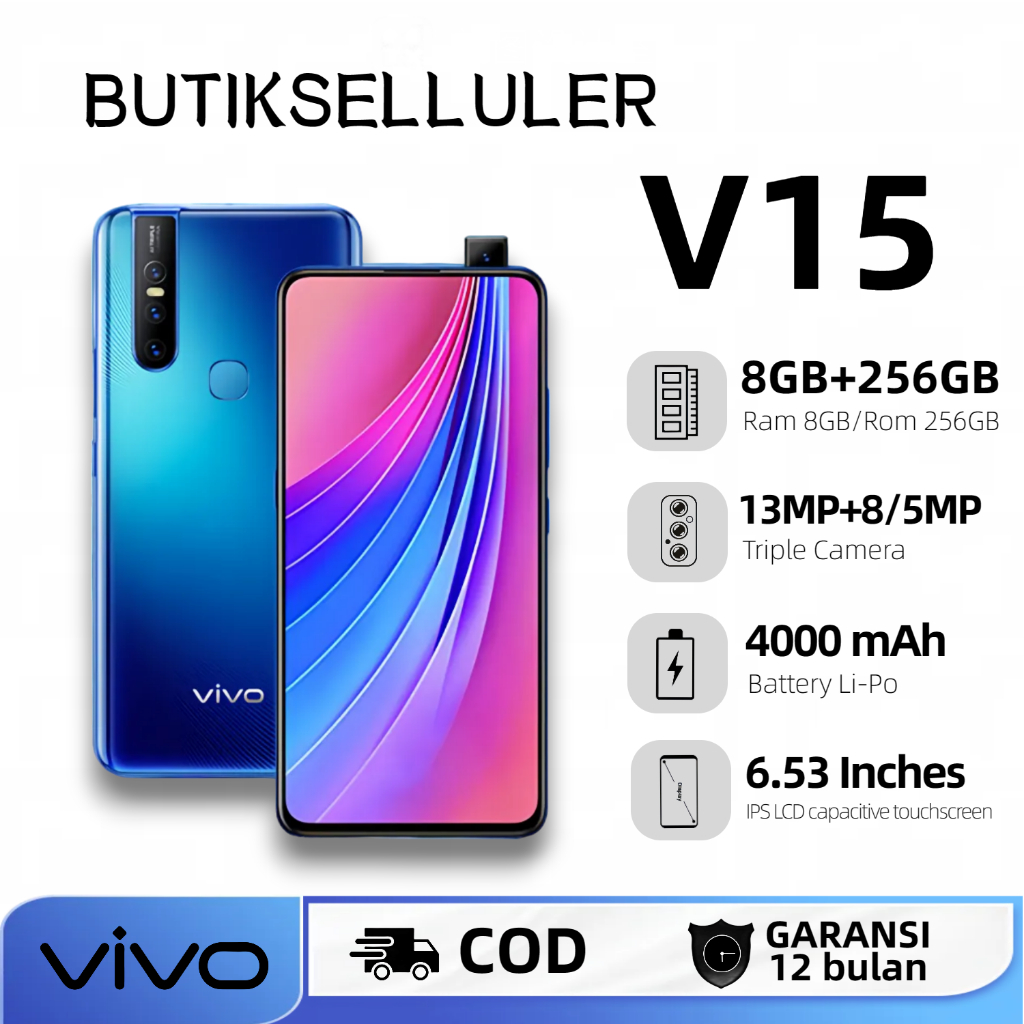 Hp Vivo V15 Fullset 8gb-256gb Android Smartphone