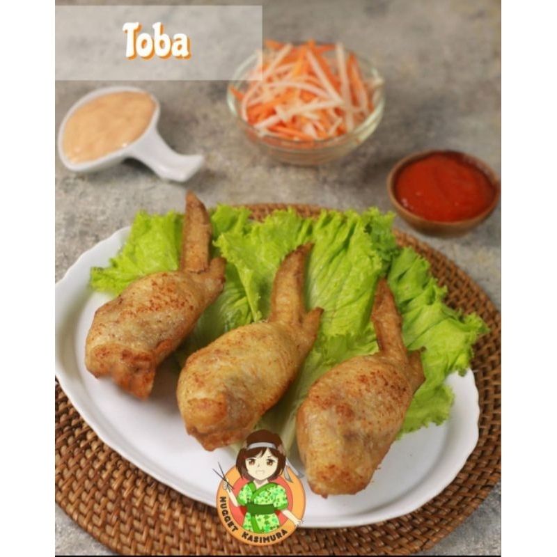 

teba sayap ayam isi daging cincang | nugget bento kasimura frozen isi 3 pcs