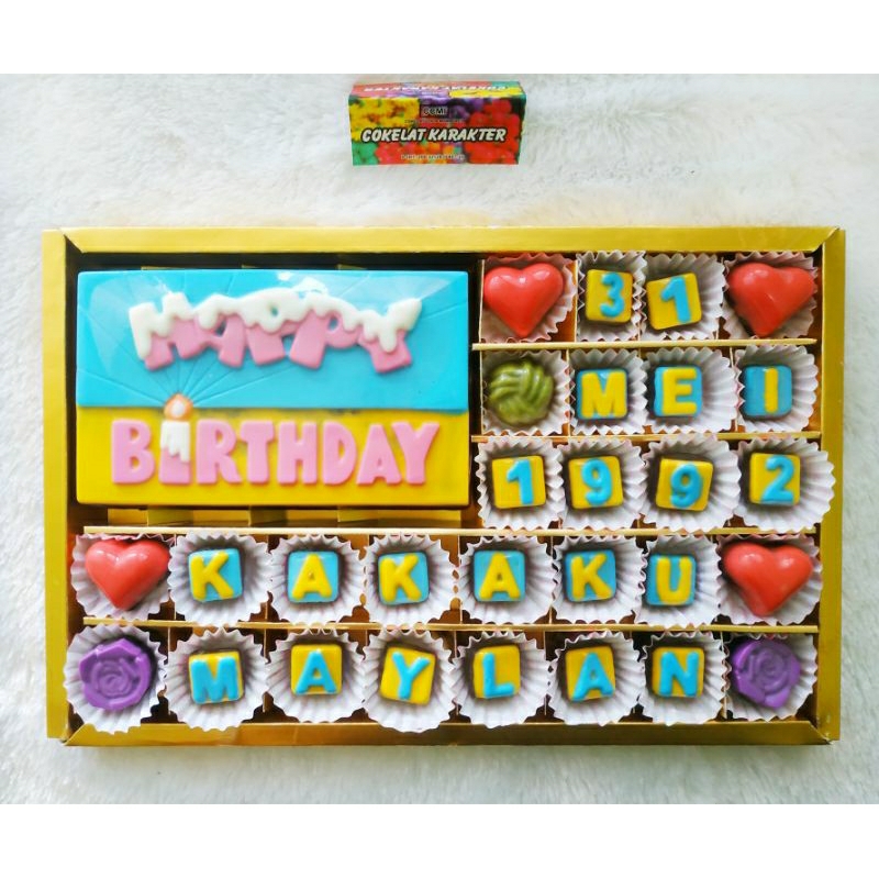 

Coklat Gift Birthday / Coklat Selamat Ulang Tahun / Coklat Gift Box