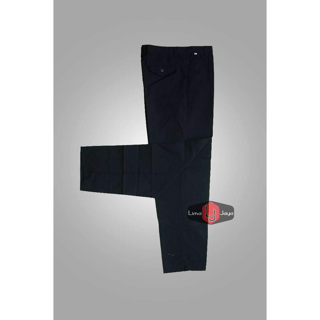 CELANA/BAWAHAN PANJANG KARET WARNA HITAM UNTUK KULIAH/KEPERLUAN PEKERJAAN | KAIN FAMATEX