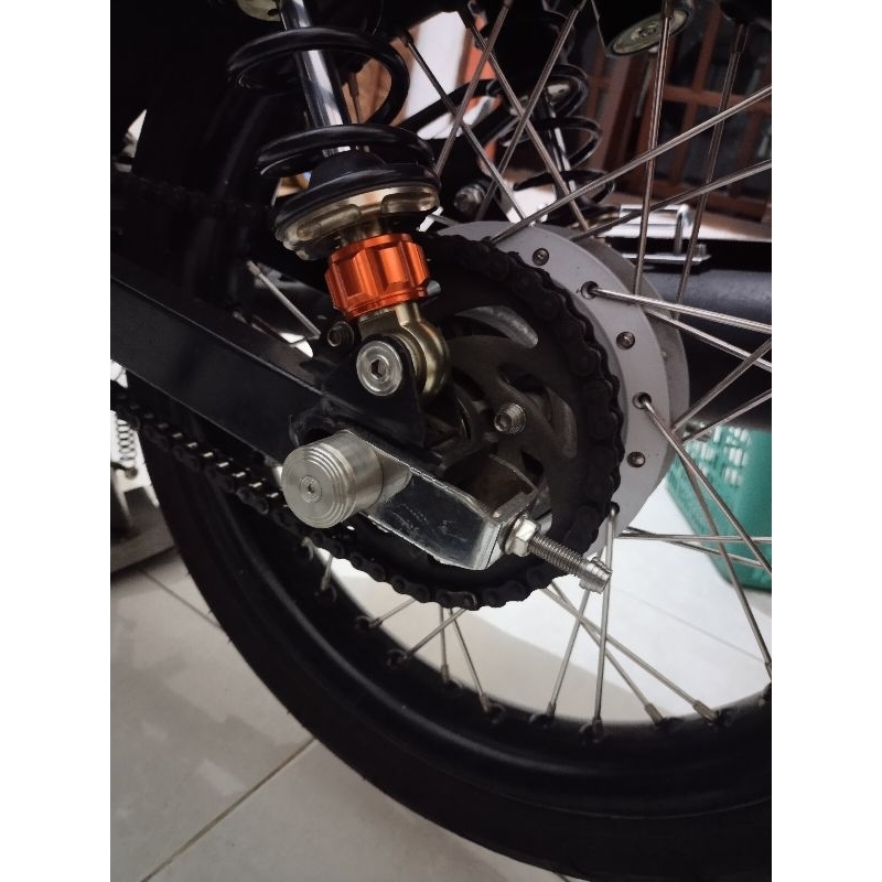 Baut 10 / 14 shock belakang stainles custom slim drat kasar / hallus