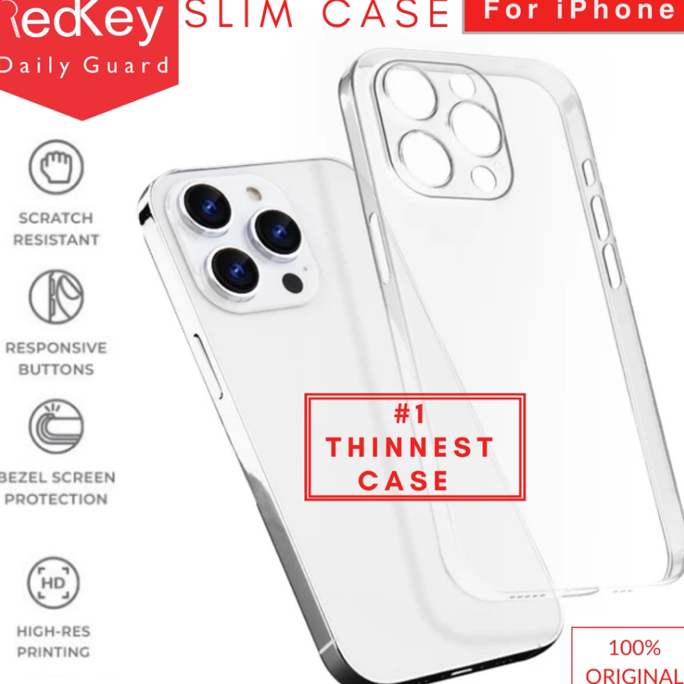 Terlaris.. Slim Case iPhone 15 14 13 12 11 Pro Max Plus Ultra thin PP Clear Case