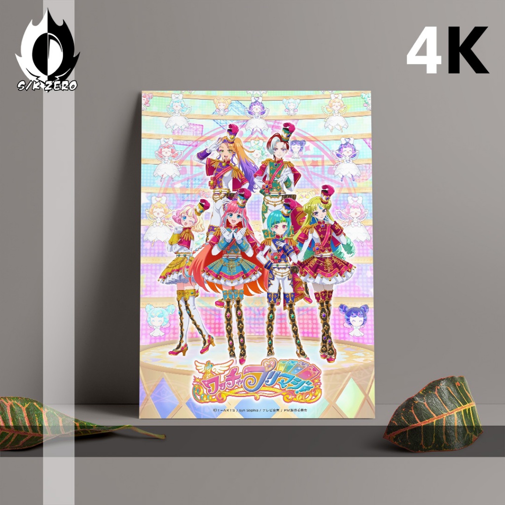 Poster size A3 Anime Paling Lengkap - Waccha PriMagi(4K) (bisa custom)