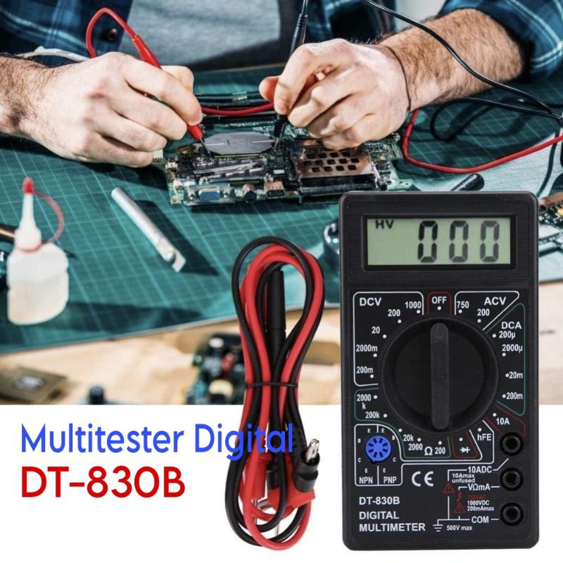 Multitester Digital DT830B - Digital Multimeter DT-830B