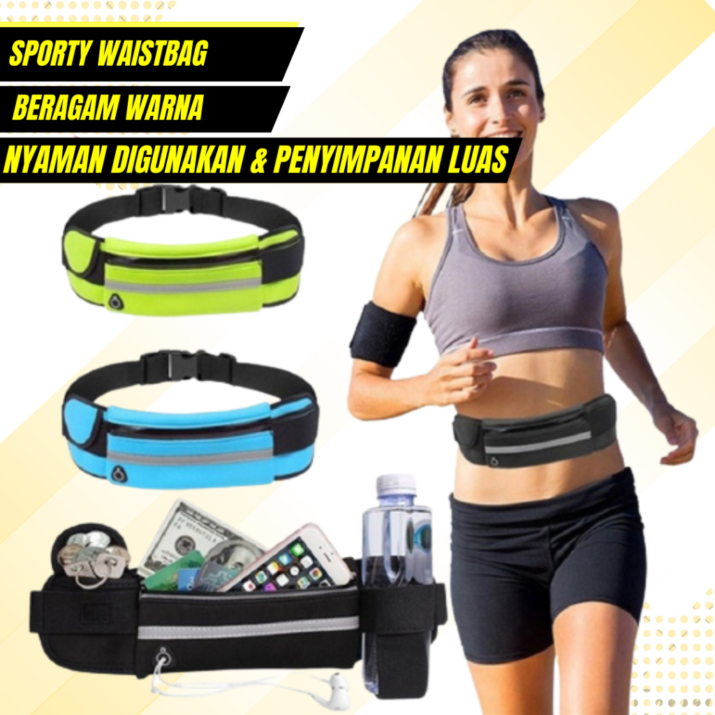 Tas Pinggang Unisex Anti Air Holder Handphone Untuk Lari Olahraga Hp Fashion Unisex Tas Travel Tas P