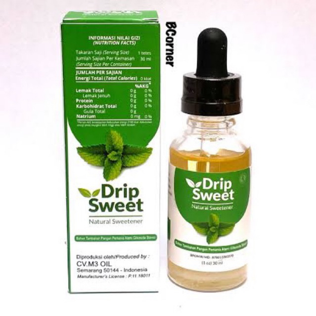 

STEVIA Cair Liquid 30ml Pemanis Nol Kalori
