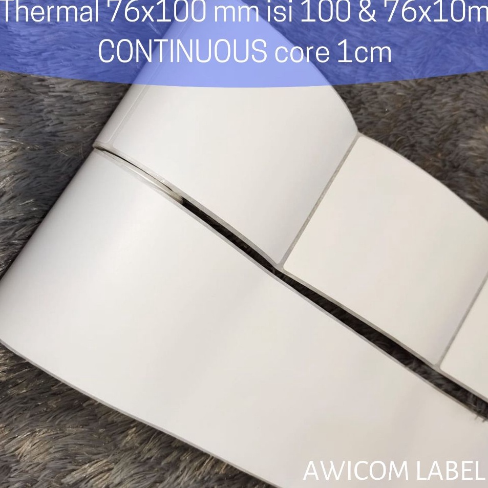 

Label Thermal 76x100 mm 76 x 100 core 0,5" 1/2 inch - 80x100 80mm 80 x 100