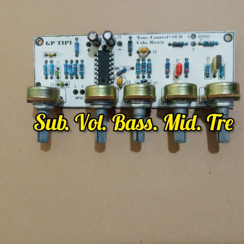 TONE CONTROL MONO MIDLE + SUB Cabe Rawit