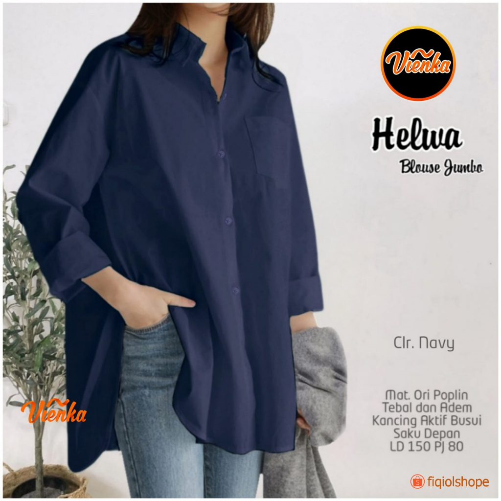 Atasan Wanita Helwa Blouse Jumbo LD 150 | Vienka