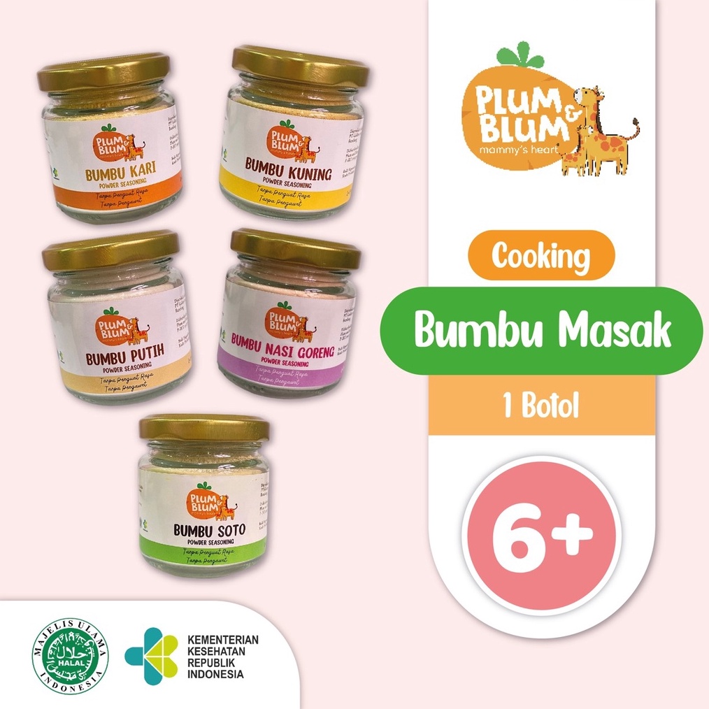 

12.12 ✨Promo✨ Plum & Blum Bumbu Masak Bubuk Mpasi Non MSG Bumbu Soto Bumbu Putih - 50 gr buruan